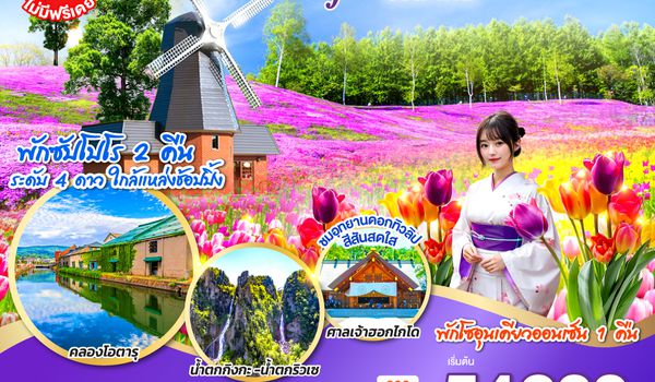 QQGO2CTS-TG066 HOKKAIDO OTARU SOUNKYO COLORFUL 6D 4N โดยสายการบินไทย [TG]