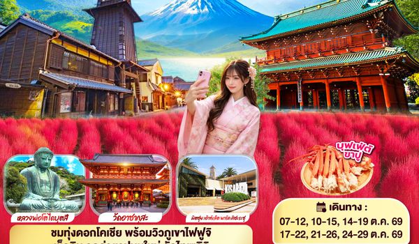 GO2HND-TG051 TOKYO FUJI KOCHIA ENOSHIMA 6D 3N  โดยสายการบินไทย [TG]