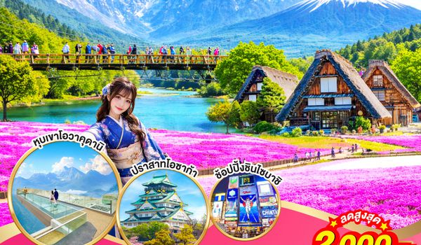 QQGO2NRT-TG096 TOKYO FUJI OSAKA KAMIKOCHI PINKMOSS 6D 4N โดยสายการบินไทย [TG]