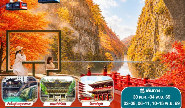 GO2NRT-TG101 UNSEEN NIIGATA FUKUSHIMA TOKYO AUTUMN  6D 4N โดยสายการบินไทย [TG]