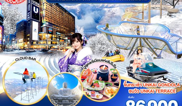 GO2CTS-TG081 HOKKAIDO TOMAMU BIBAI SNOW LAND  NEW YEAR 2027 6D 4N โดยสายการบินไทย [TG]