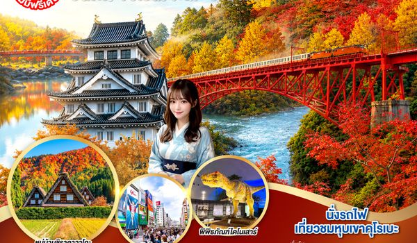 GO2NGO-TG089 KORANKEI TOYAMA OSAKA รถไฟสายโรแมนติก 6D 4N โดยสายการบินไทย [TG]