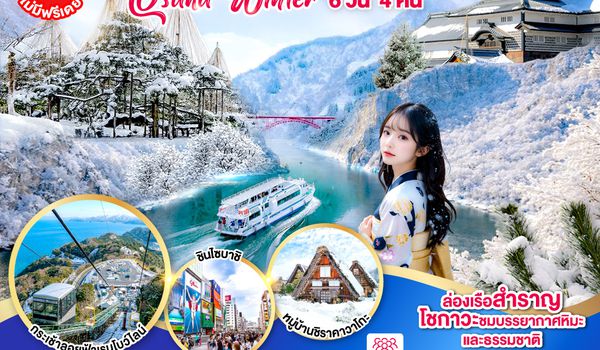 GO2NGO-TG090 TAKAYAMA  TOYAMA OSAKA WINTER 6D 4N โดยสายการบินไทย [TG]