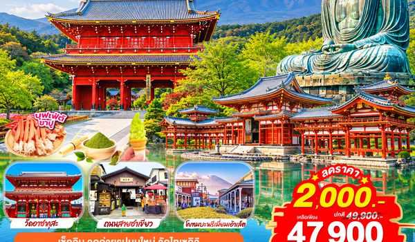 GO2KIX-TG097 OSAKA FUJI TOKYO YOKOHAMA KAMAKURA 6D 4N โดยสายการบินไทย [TG]