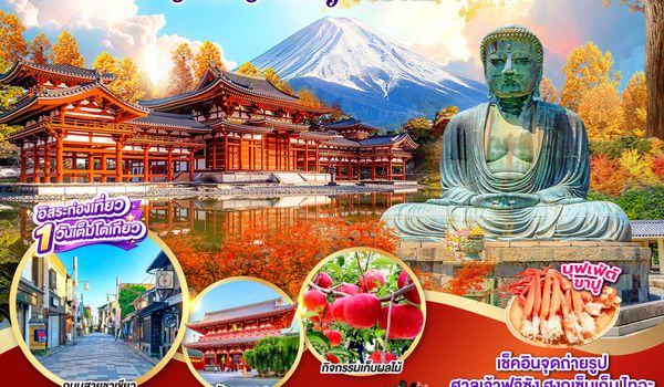 GO2KIX-TG093 KYOTO UJI TOKYO KAMAKURA FRUIT PICKING 7D 4N โดยสายการบินไทย [TG]