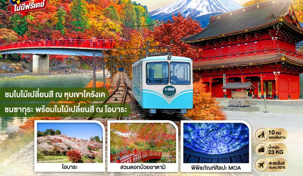 GO2NGO-TG086 OBARA KORANKEI ATAMI TOKYO AUTUMN 7D 4N โดยสายการบินไทย [TG]