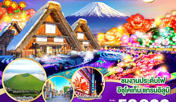QQGO2HND-TG035 TAKAYAMA OSAKA IZU GRANILLUMI   6D 4N โดยสายการบินไทย [TG]