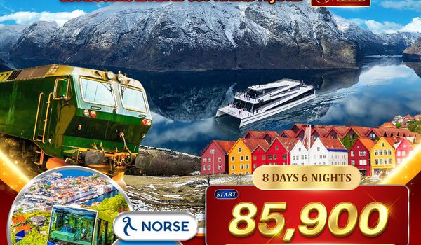 ทัวร์นอร์เวย์ สวีเดน Magic of the Fjords 8 วัน 6 คืน 