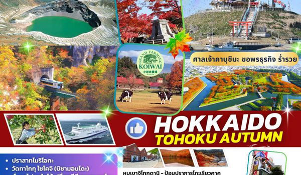 TOPOCT003 : TOHOKU IN AUTUMN HAKODATE AOMORI FUKUSHIMA AUTUMN 8D 5N BY TG