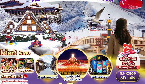 RJ-XJ109 ทัวร์ เรียล เรียล...โอซาก้า ปีใหม่ บินไฟลท์ดึก