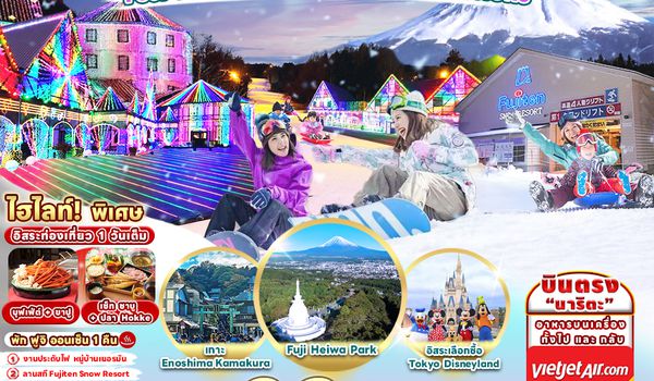 RJ-VZNRT001 ทัวร์ เรียล เรียล...โตเกียว ฟูจิ หิมะ โคตรคูล