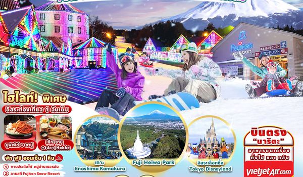 RJ-VZNRT001 ทัวร์ เรียล เรียล...โตเกียว ฟูจิ หิมะ โคตรคูล