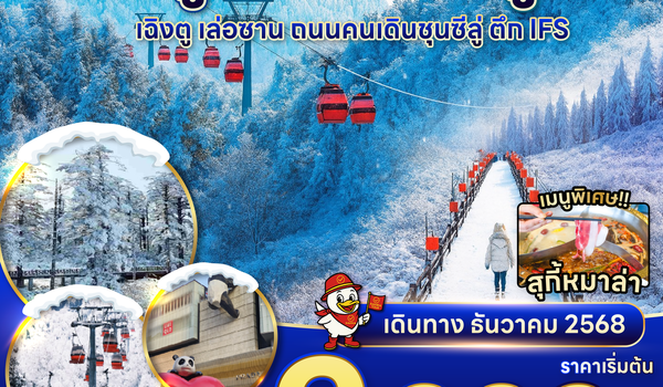 RAVI ตะลุยจีน เฉิงตู ภูเขาหิมะวาวู่ 3D2N