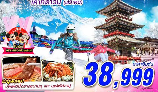 NYNRT51 DMK XJ TOKYO WINTER เคาท์ดาวน์ (FREEDAY ปีใหม่) 5D3N