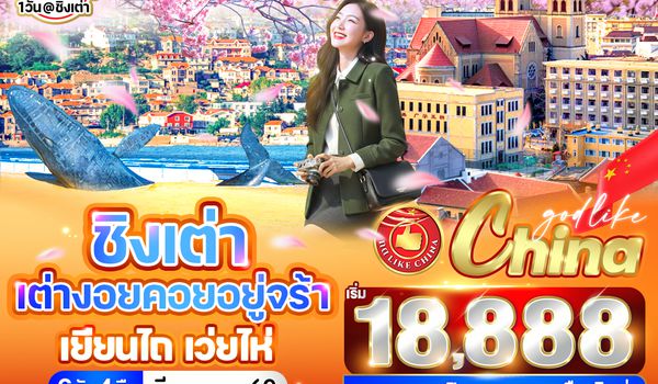 VYNT64PN-12 ชิงเต่า เต่างอยคอยอยู่จร้า   เยียนไถ เว่ยไห่ 6 วัน 4 คืน BY PN