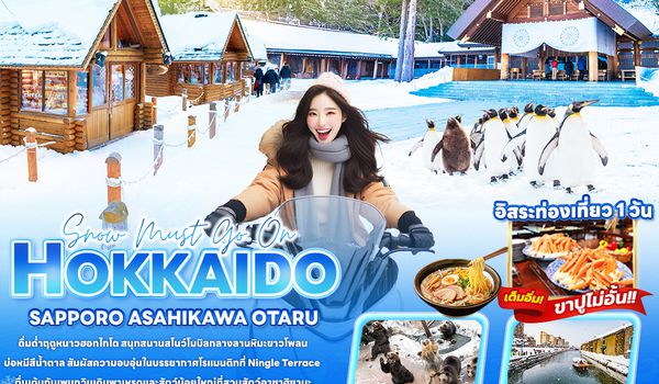JXJ266 Snow must go on HOKKAIDO SAPPORO ASAHIKAWA OTARU 6วัน 4คืน