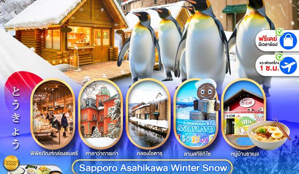 PJPCTS16A-SL PRO HOKKAIDO SAPPORO ASAHIKAWA SNOW WINTER FREE DAY 6D4N