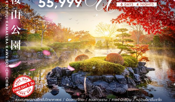 SHTGNRT10  - ทัวร์ SAKURA IN AUTUMN–TOKYO URBAN FREE DAY 6 วัน 4 คืน (TG) 