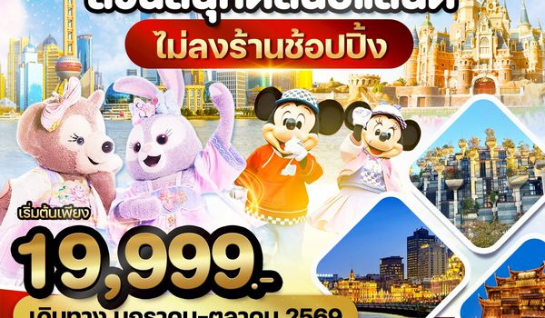 WDPVG002 เซี้ยงไฮ้ สวนสนุกดิสนีย์แลนด์ หอไข่มุก 5วัน3คืน