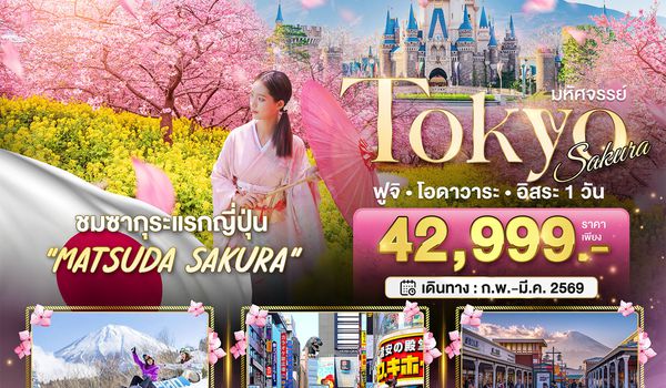 BT-NRT_S01_XJ มหัศจรรย์...TOKYO SAKURA ฟูจิ โอดาวาระ อิสระ 1 วัน