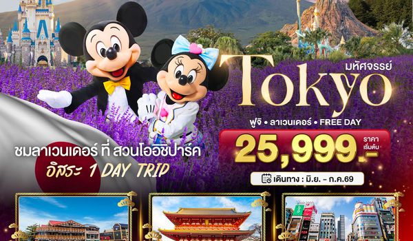 BT-NRT_S12_XJ มหัศจรรย์...TOKYO ฟูจิ ลาเวนเดอร์ FREE DAY