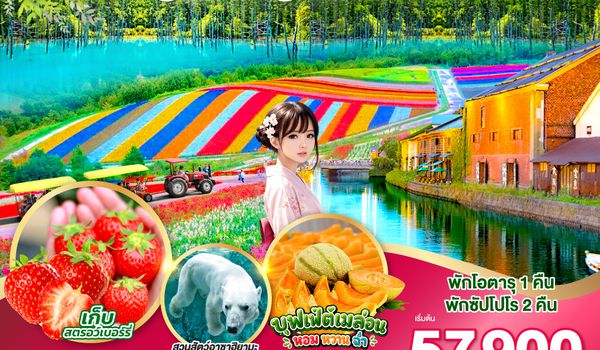 GO2CTS-TG082 HOKKAIDO OTARU FURANO FRUIT & FLOWER 6D 4N โดยสายการบินไทย [TG]