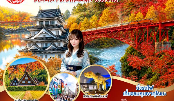 GO2NGO-TG089 KORANKEI TOYAMA OSAKA รถไฟสายโรแมนติก 6D 4N โดยสายการบินไทย [TG]