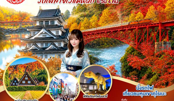GO2NGO-TG089 KORANKEI TOYAMA OSAKA รถไฟสายโรแมนติก 6D 4N โดยสายการบินไทย [TG]