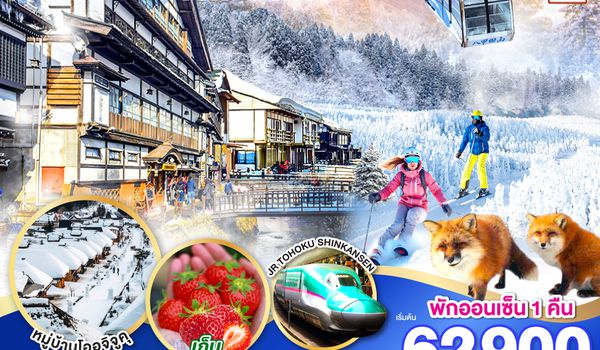 GO2NRT-TG106 TOHOKU YAMAGATA SENDAI TOKYO SNOW 6D 4N โดยสายการบินไทย [TG]