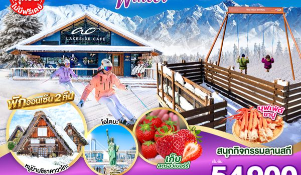 GO2NGO-TG094 HAKUBA TAKAYAMA TOKYO SKI FUJI WINTER  7D 4N โดยสายการบินไทย [TG]