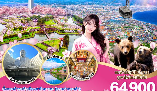 GO2CTS-TG093 HOKKAIDO HAKODATE TOYA SAKURA 6D 4N โดยสายการบินไทย [TG]