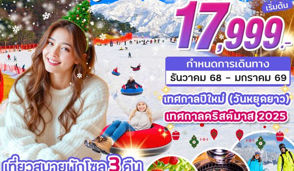 KR44_ทัวร์เกาหลี HI MY SNOW ON DEC 25 - JAN 26 บิน BX