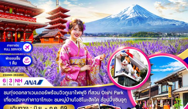 ZGHND-2624NH โตเกียว ฟูจิ คามาคุระ ลาเวนเดอร์ (เที่ยวอิสระ 1 วัน)