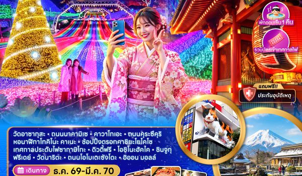 ZGNRT-2639VZ โตเกียว ฟูจิ เทศกาลไฟประดับซากามิโกะ คาวาโกเอะ
