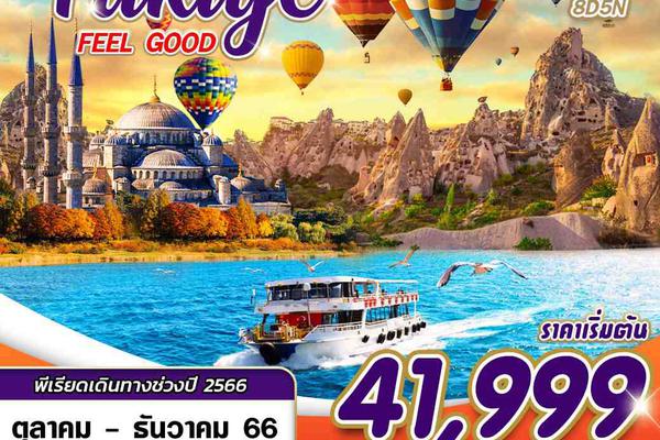 ทัวร์ตุรกี TURKIYE FEEL GOOD 8D5N+DOM FLG BY TK