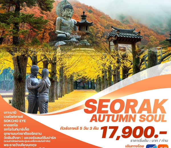 ทัวร์เกาหลี KOREA SEORAK AUTUMN SOUL 5วัน 3คืน