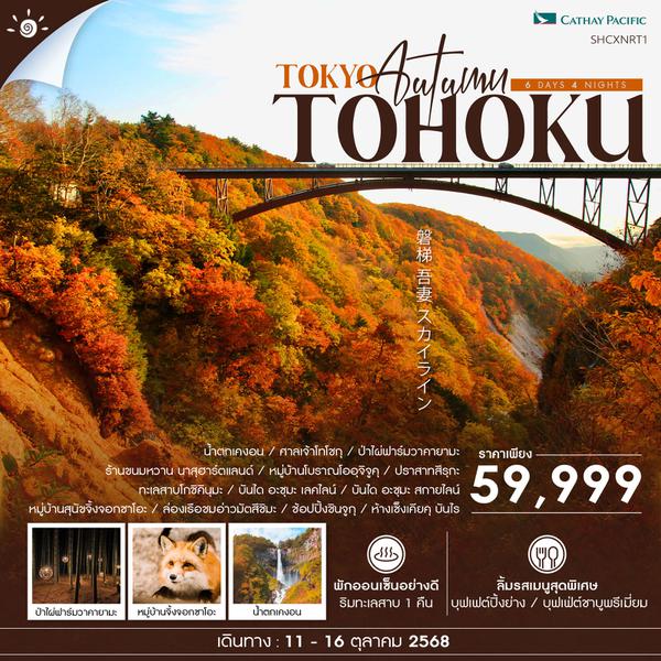 ทัวร์ TOKYO TOHOKU AUTUMN 6 วัน 4 คืน (CX)
