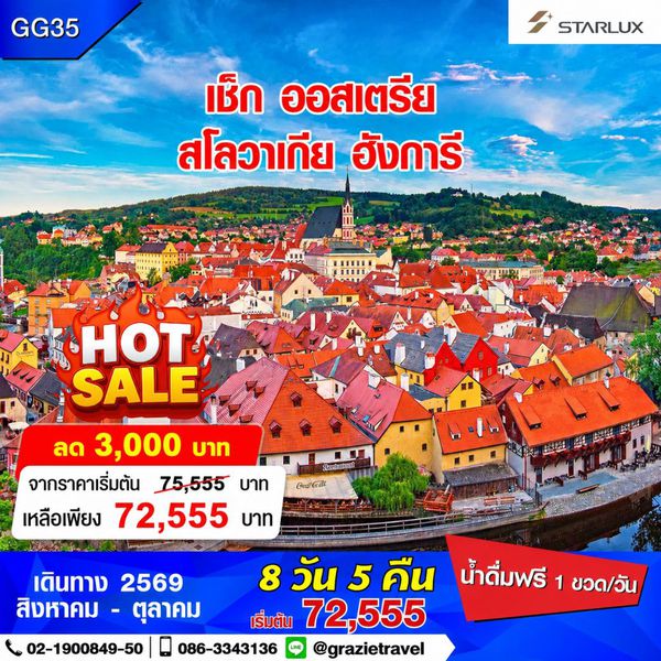 เชค ออสเตรีย สโลวาเกีย ฮังการี 8 วัน