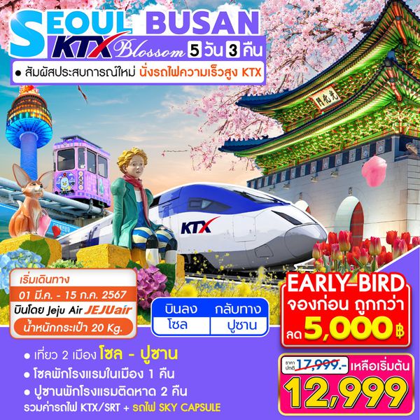 KTX SEOUL-BUSAN BLOSSOM 5D3N by 7C