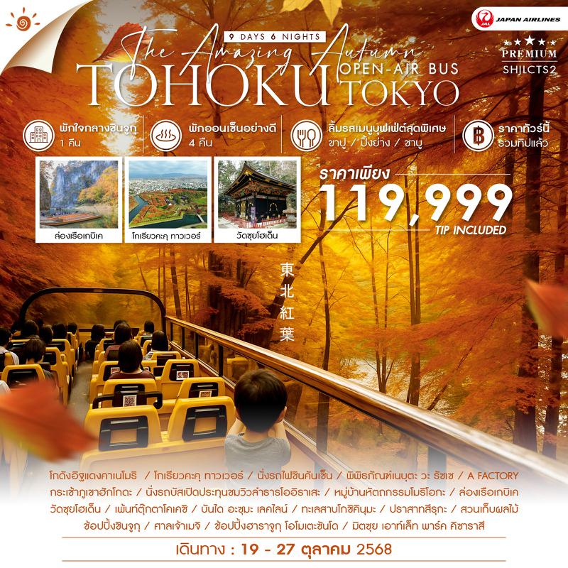  ทัวร์ AMAZING OPEN-AIR BUS TOHOKU TOKYO 9 วัน 6 คืน (JL)